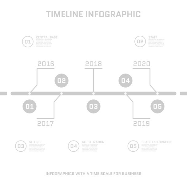 Plantillas de diseño infográfico de línea de tiempo
. - Vector, Imagen