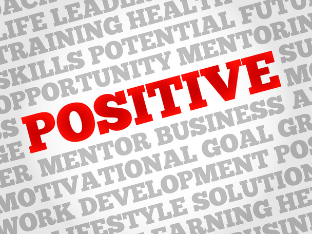 Positive word cloud - Vector, Image