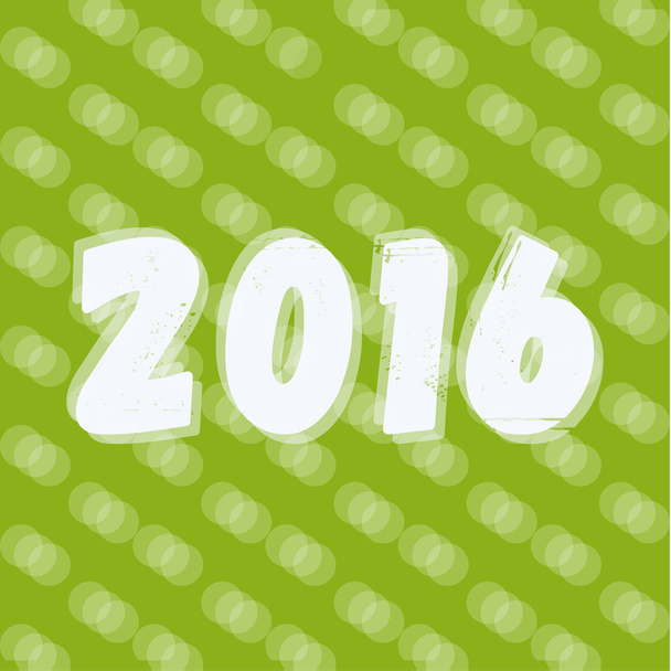 2016 tekst op New Years achtergrond, lettertype hedendaagse illustratie - Vector, afbeelding
