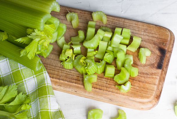 Nakrájené řapíky celeru  - Fotografie, Obrázek