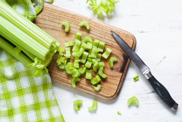 Nakrájené řapíky celeru  - Fotografie, Obrázek