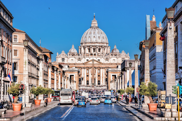 Basilica of Saint Peter a Vatikánban, Róma, Olaszország - Fotó, kép