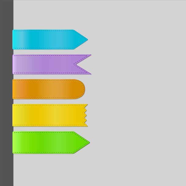 Colored tapes - Vector, Image