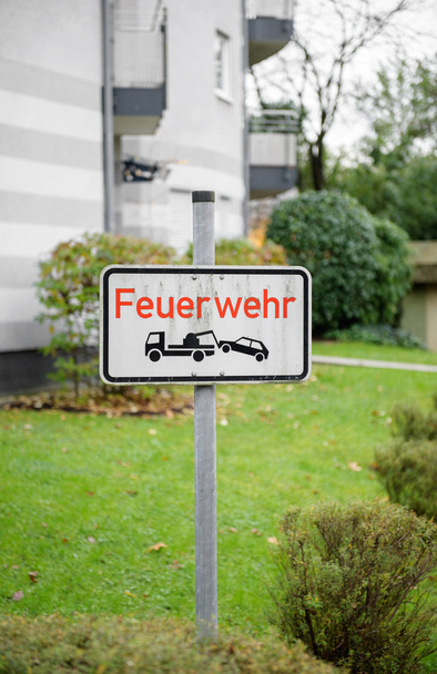 Feurwehr Alman sokak  - Fotoğraf, Görsel