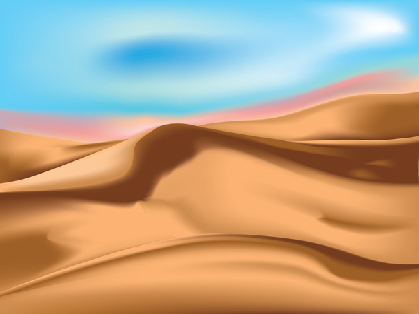 Песчаные дюны
 - Вектор,изображение