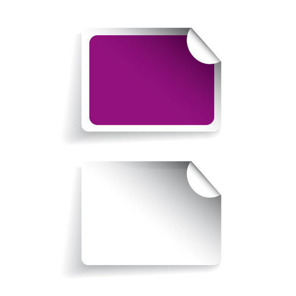 Blank labels or stickers vector - Vector, Imagen