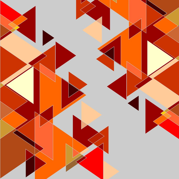 Kırmızı ve turuncu renklerde grafik arka plan - Vektör, Görsel