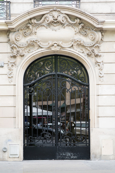Old Black Metal Door - Foto, Imagem