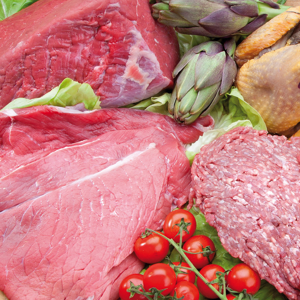 Food cousine composition of meat - Фото, изображение