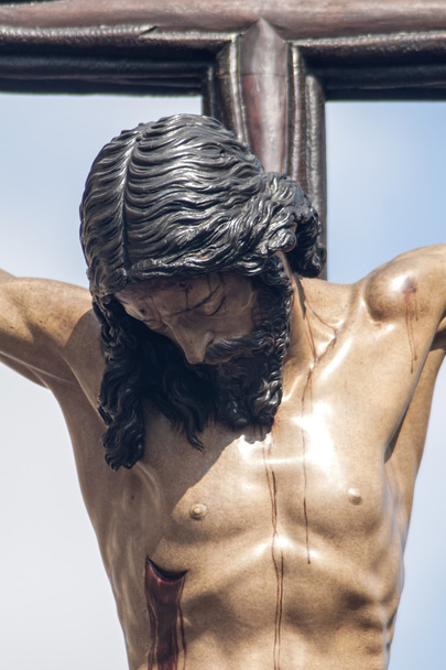Jesustod am Kreuz, Heilige Woche in Sevilla, Bruderschaft der Studenten - Foto, Bild