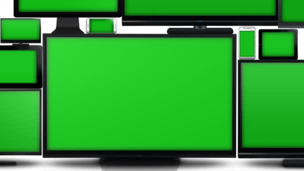 Molti tipi diversi di schermi con schermo verde
 - Filmati, video