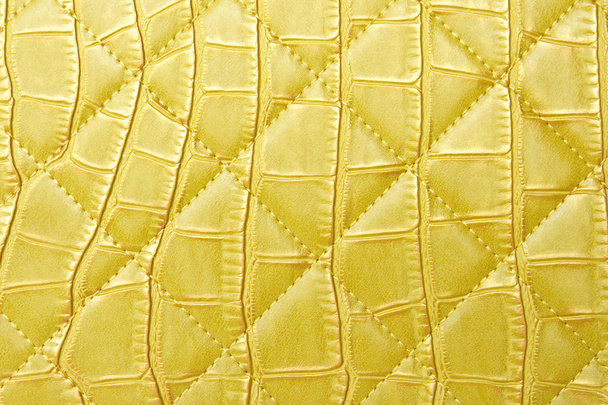 gele textuur leerzak - Foto, afbeelding