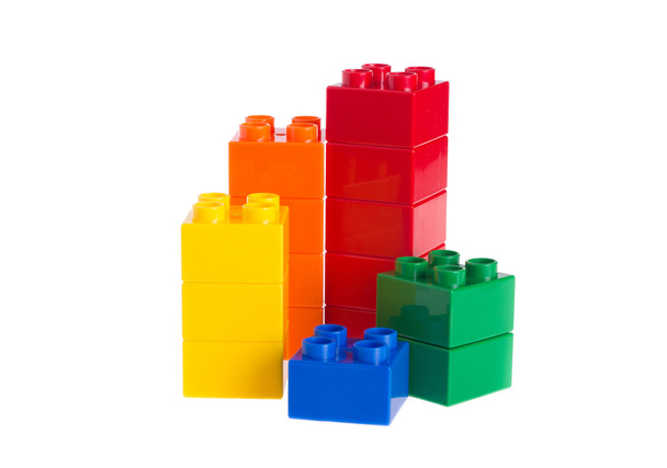 Briques de construction en plastique
 - Photo, image