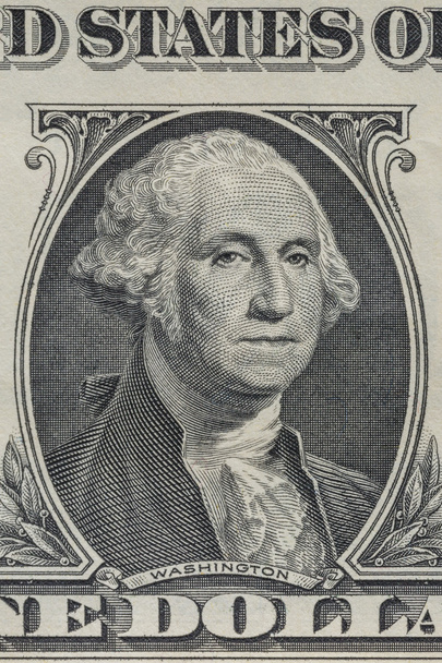 Close-up van een dollarbiljet portret - Foto, afbeelding