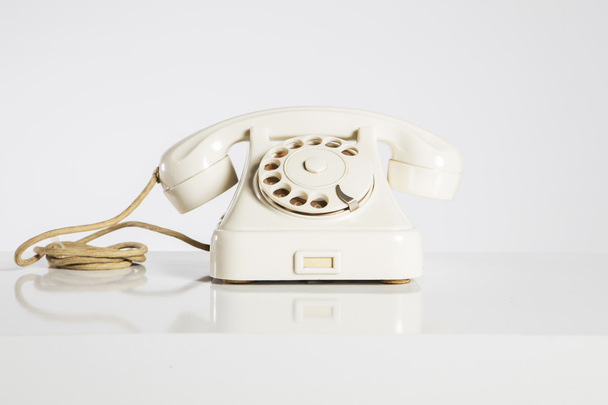 Old Phone, old telephone isolated on white. - 写真・画像