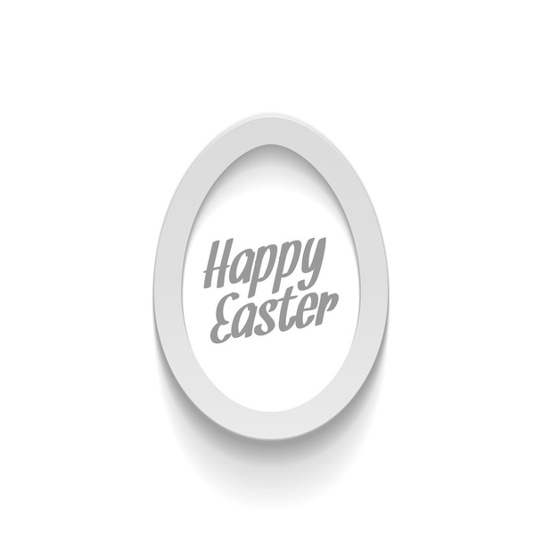 Easter Banner Template. Realistic paper Egg - Vektor, obrázek