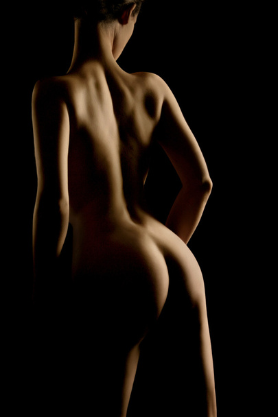 Nude woman body sexy back - Foto, afbeelding