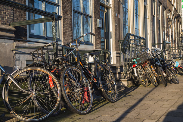 Large Amounts of Bikes in Amsterdam - Photo, image