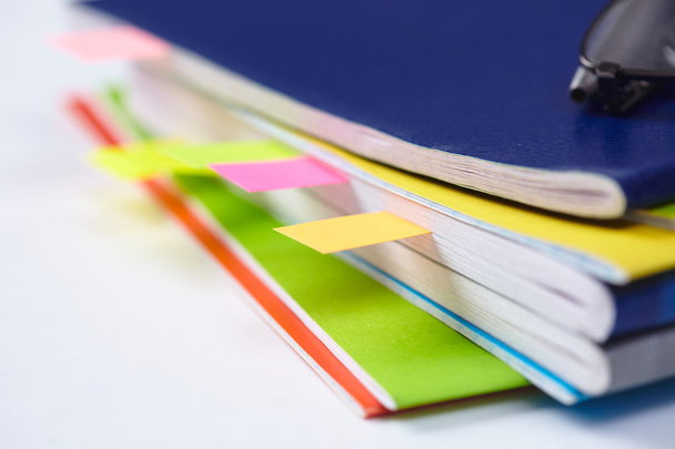 Business diary with a colored tabs - Photo, Image