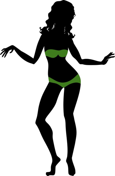 girl in lingerie - Vetor, Imagem