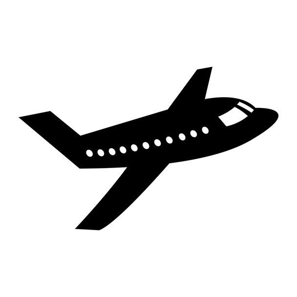 Airplane Flying Vector Icon - Wektor, obraz