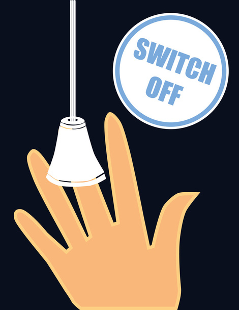Switch Off Save Energy - Vector, afbeelding