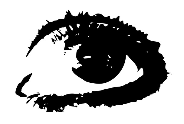 Grungy eye - Vector, Image