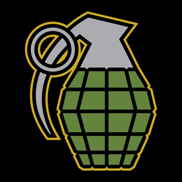Hand grenade vector illustration - Διάνυσμα, εικόνα