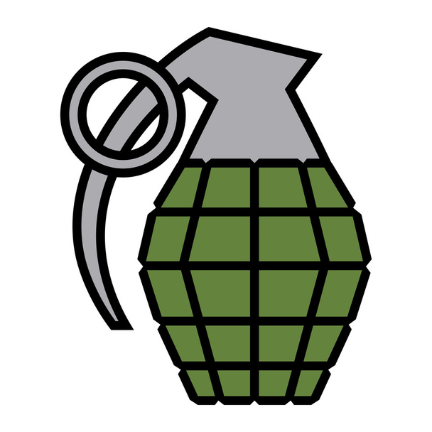 Hand grenade vector illustration - Vector, Image