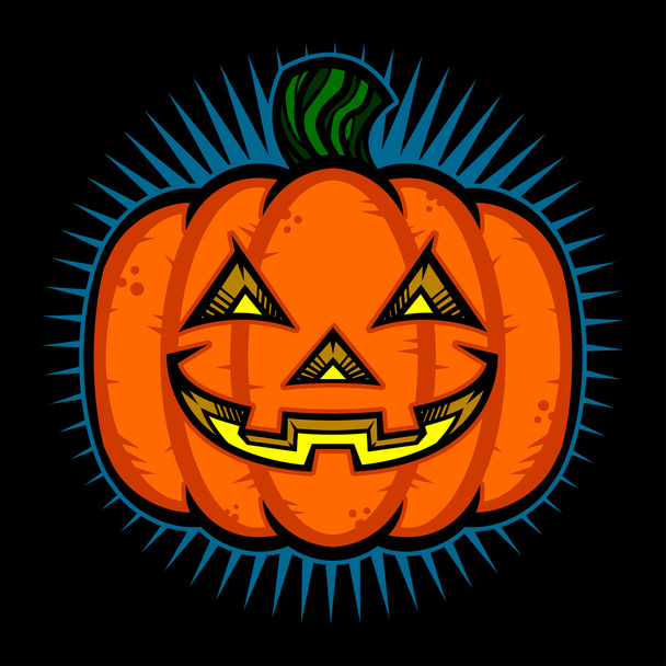 Jack O Lantern Pumpkin Vector Icon - Vector, Image