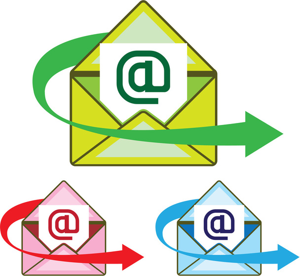 Email Icon mail sent vector - Vetor, Imagem