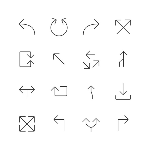 set of arrow icons - Wektor, obraz