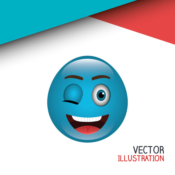 funny emoticon design - Vector, Image