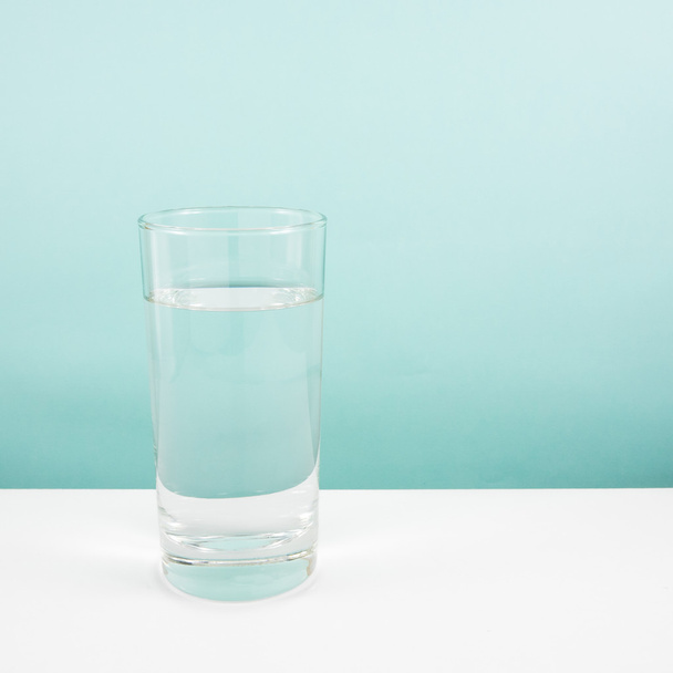 The tall glass of pure mineral water - Zdjęcie, obraz