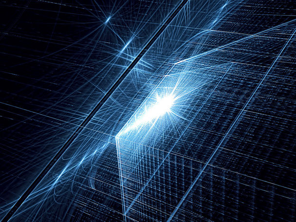 Абстрактный технологический фон с угловой поверхностью, сгенерированный в цифровом виде
 - Фото, изображение