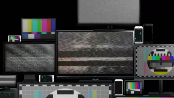 Muchos tipos diferentes de pantallas sin señal
 - Imágenes, Vídeo
