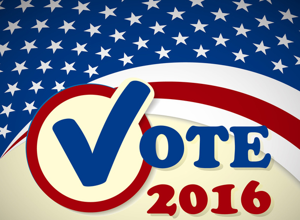 Presidential election in USA - poster design - Вектор, зображення