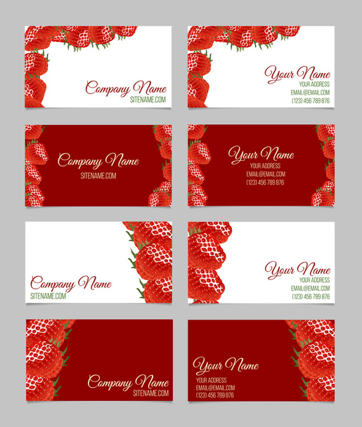 Vector business card set. - Vector, Image