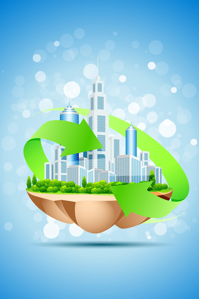 The Island of Green Business - Vektor, obrázek
