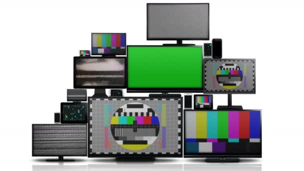 Muchos tipos diferentes de pantallas sin señal
 - Metraje, vídeo