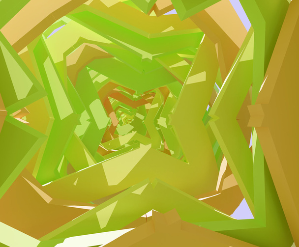 abstração geométrica verde
 - Foto, Imagem