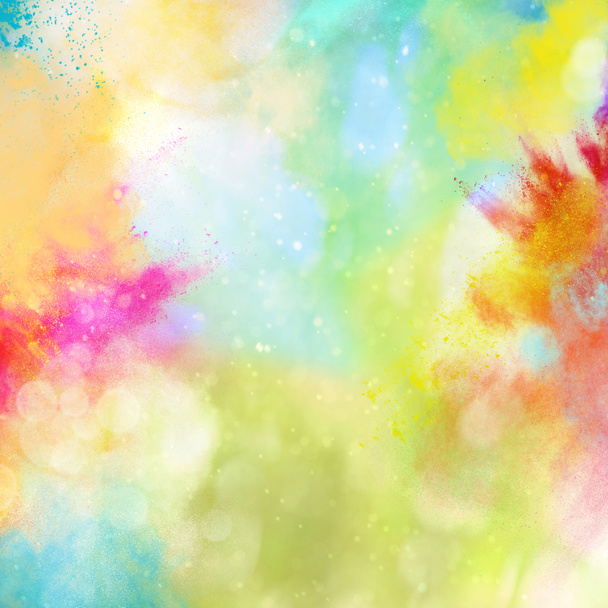 explosion de poudres de couleur brillante
 - Photo, image