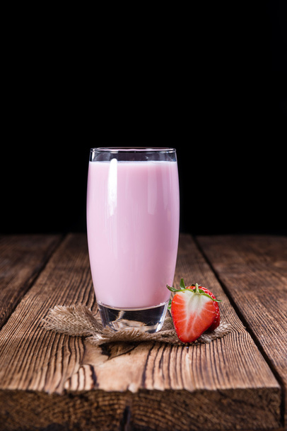 Fresh made Strawberry Milk - Фото, зображення