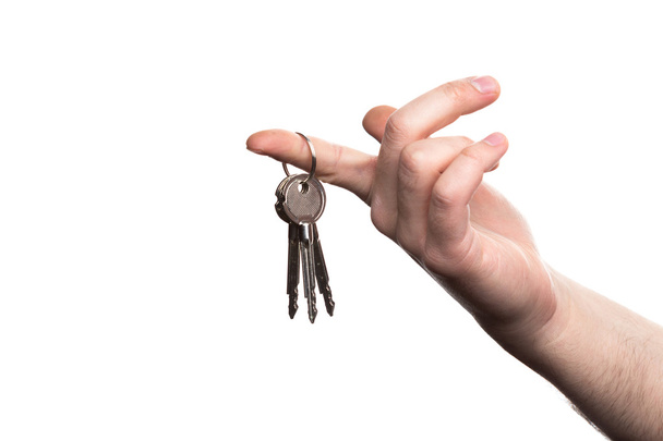 hand holding key - Zdjęcie, obraz