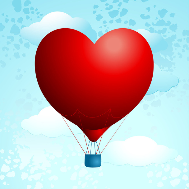 Love balloon - Vector, afbeelding