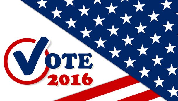 Presidentinvaalit Yhdysvalloissa 2016 juliste malli
 - Vektori, kuva