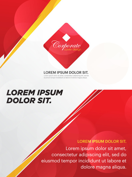 Business flyer template or corporate banner design, poster, booklet vector template. - Vector, Image