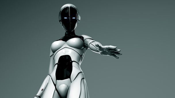 3 d illustration of an humanoid robot  - Fotografie, Obrázek