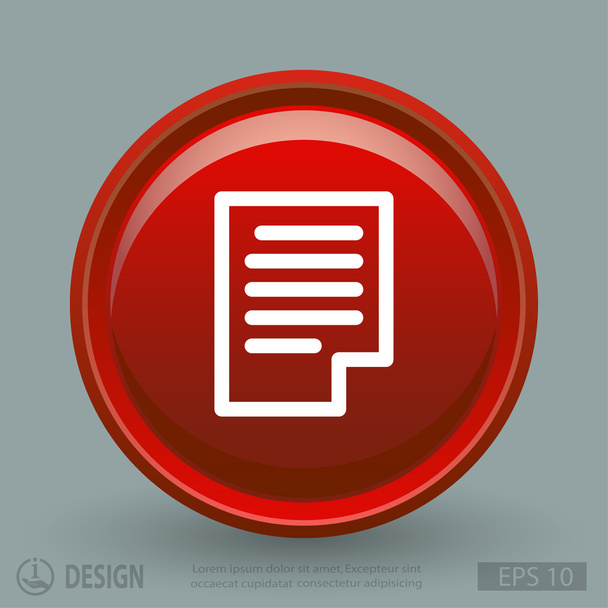Page flat design icon - Вектор,изображение