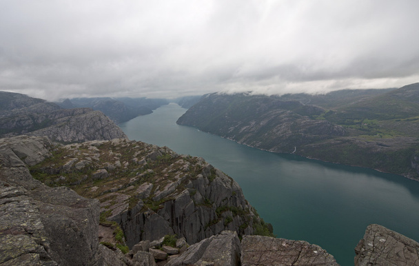 Norsko, pohled na Lysefjord - Fotografie, Obrázek